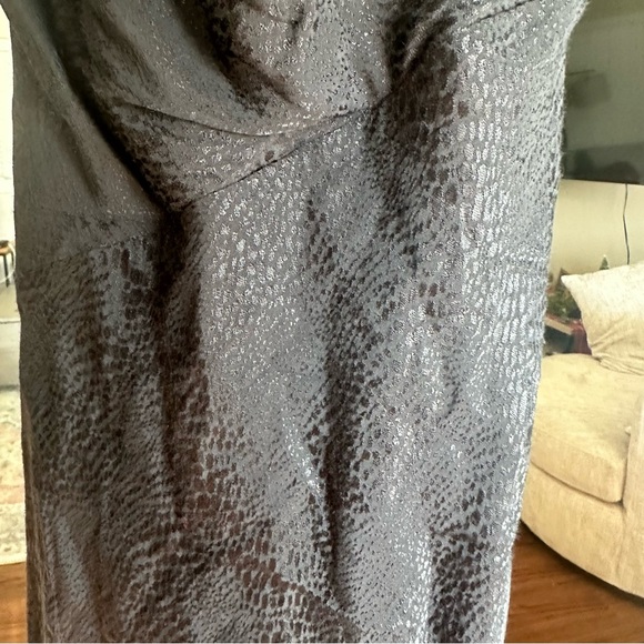 NWT Astr the Label Size S Bastille Faux Wrap Midi Dress Black Python Slit - Picture 8 of 13